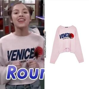 Zara crop sweatshirt ASO Olivia rodrigo